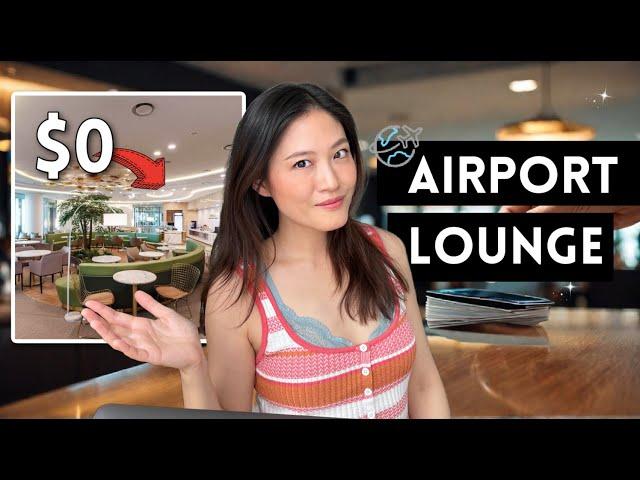 How to get FREE airport lounge access with this credit card ️