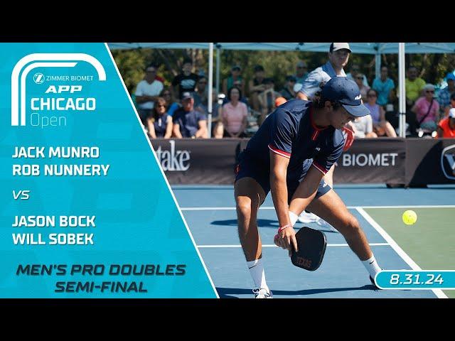 2024 Zimmer Biomet APP Chicago Open I Munro/Nunnery vs. Bock/Sobek | Men's Doubles Semi-Finals