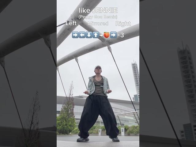 Mirrored dance tutorialJENNIE"like JENNIE" Dance challenge #shorts
