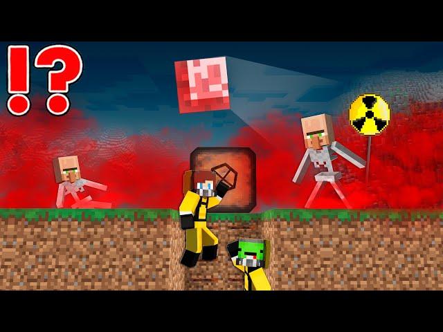 BLOOD POISON GAS vs Doomsday Bunker in Minecraft - Maizen JJ and Mikey