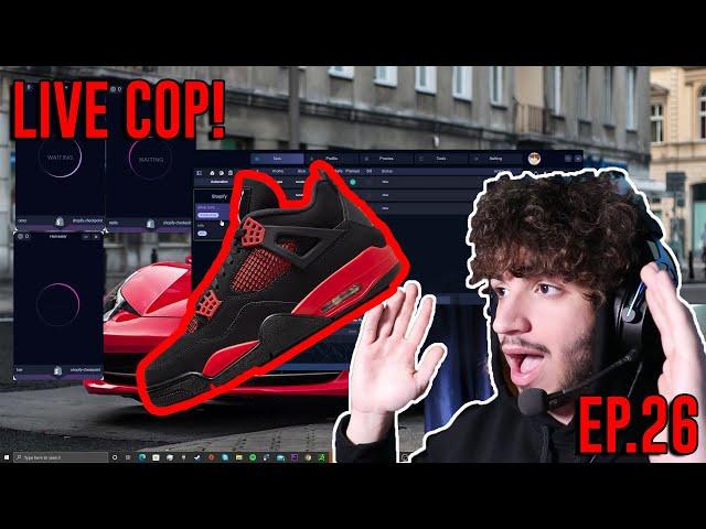 JORDAN 4 THUNDER RED MEKAIO LIVE COP! - How To Sneaker Bot Ep.26