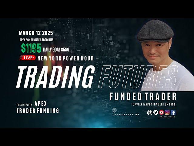 +$1195 - Topstep & Apex Funded Accounts | Discipline & Determination: Live Trading NASDAQ Futures