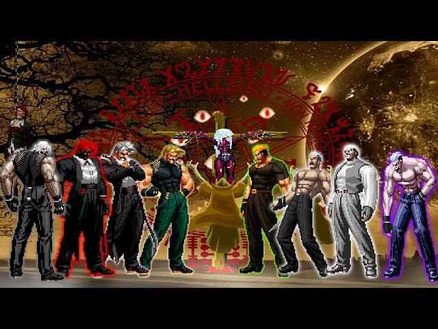 KOF MUGEN: Rugal Team VS Ryuji Yamazaki Team!!!