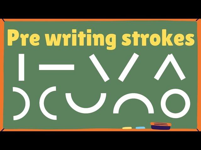 Learn Strokes and Curves to kids | Learn to write Alphabet easily and quickly | Basic Strokes Lesson