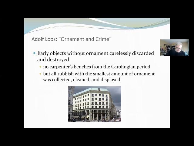 Dr. Jenkins Presents Adolf Loos: Ornament and Crime