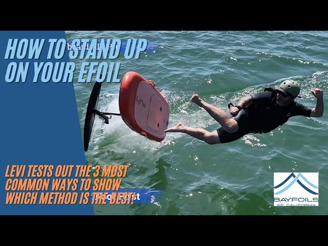 How to not fall while Standing on your efoil | 3 different ways to stand: Best, OK, and Worst!