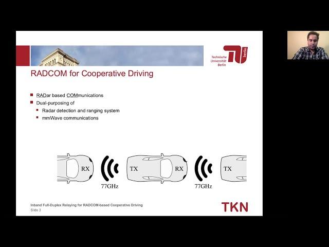 Inband Full-Duplex Relaying for RADCOM-based Cooperative Driving