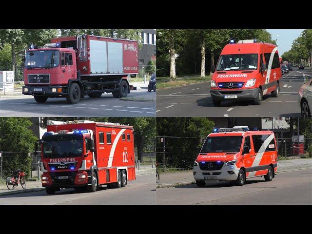 [Hochausbrand in Spandau!] Einsatzfahrten Berliner Feuerwehr zum Großeinsatz in Berlin Staaken