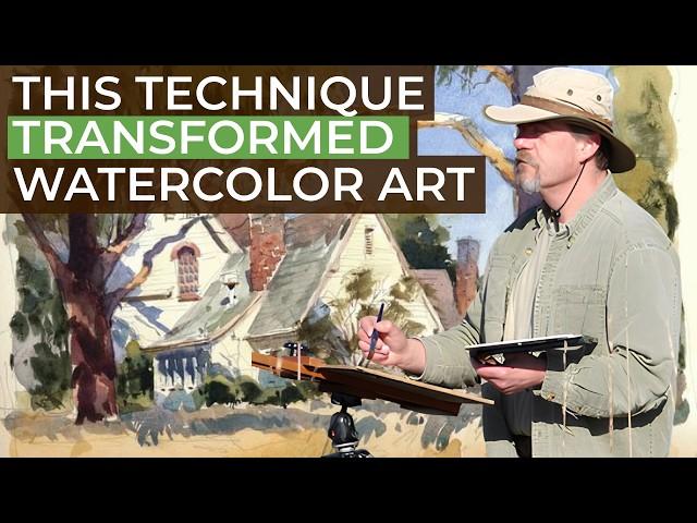 Watercolor Tips from Mike Kowalski – Simple Shapes, Color, and Shadows! Watercolor for Beginners