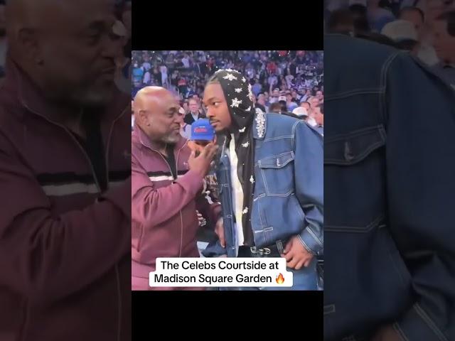 The celebs courtside at MSG 