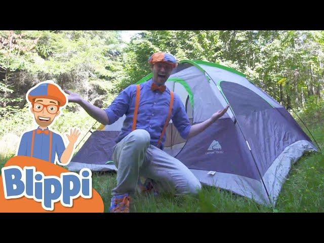 Blippi Visits A Camp Site | Learning How To Camp | Educational Videos  For Kids