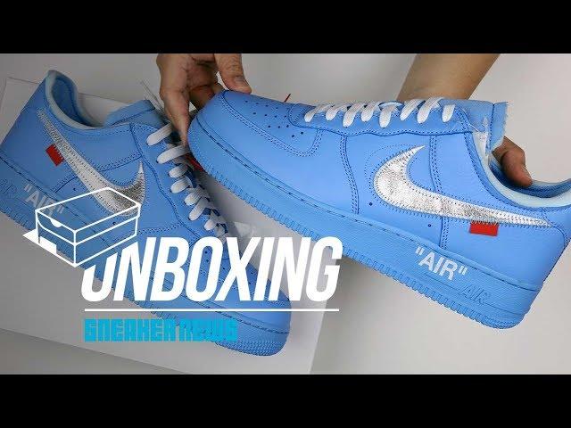 Off White Air Force 1 MCA Blue Unboxing