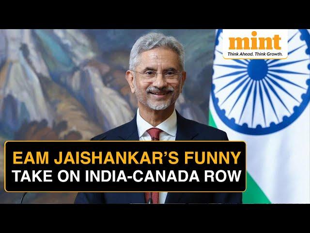 S Jaishankar's Funny Take On India-Canada Row Leaves The Audience In Splits | Watch