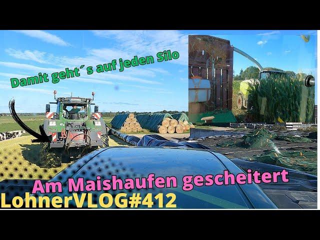 LohnerVLOG#412 Mais mit Fendt 926 TMS I Hochziehvorrichtung zieht uns aufs Silo I Claas Jaguar 950