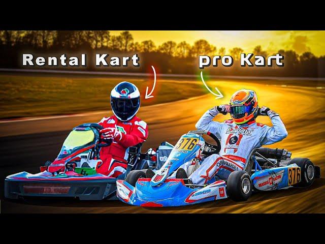 Driving A PROFESSIONAL KART vs RENTAL KART