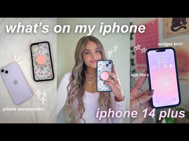 whats on my iphone 14 plus  widget tour, app recs, & phone accessories