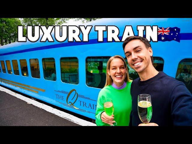 Riding Australia’s NEW LUXURY Train (First Class Dining) 