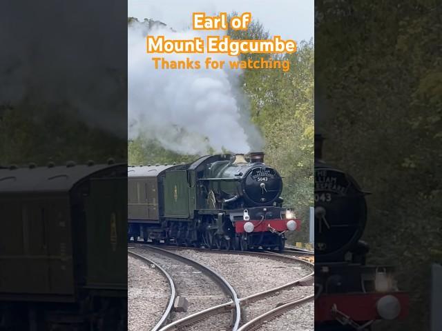 Steam train Earl of Mount Edgcumbe just amazing hit like if you agree #trainspotting #steamtrain