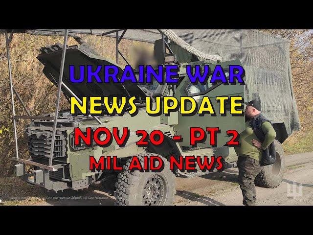 Ukraine War Update NEWS (20241120b): Military Aid News