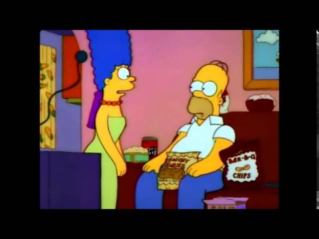 Homer Simpson eating