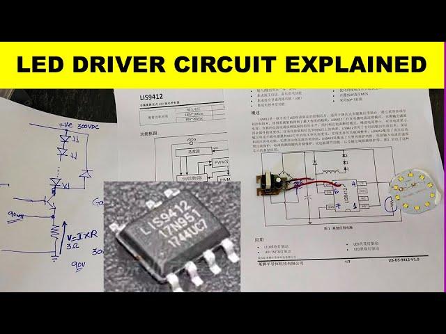 {925} LED driver circuit explained