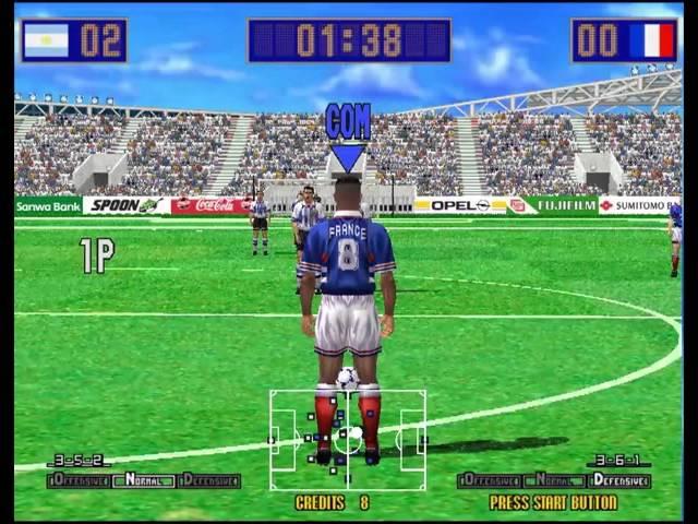 Virtua Striker 2 '98 - Argentina Playthrough - Supermodel