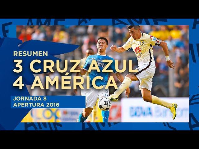 Resumen: Cruz Azul 3 - 4 América | Jornada 8 | Apertura 2016