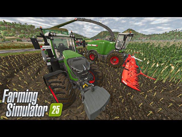 Ensilage de Maïs réaliste & Tassement du silo en multi | Farming Simulator 25