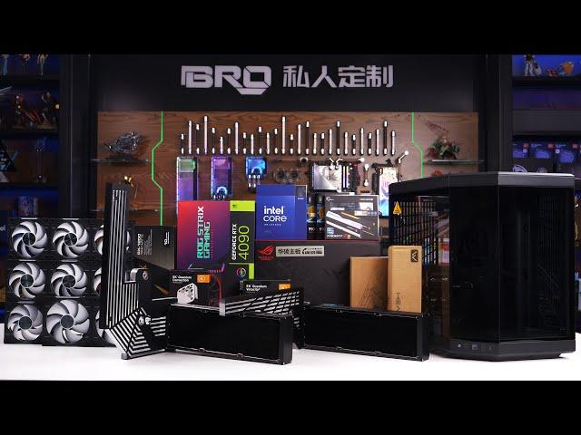 「BRO」4K Water Cooled PC Build HYTE Y70 Touch Infinite Black. #pcbuild #Y70