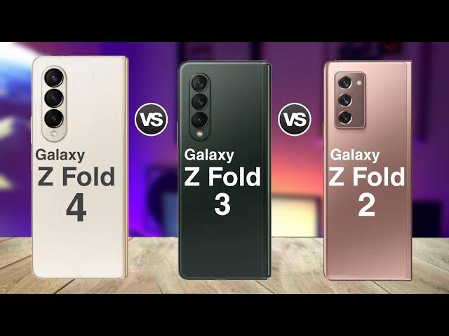 Samsung Galaxy Z Fold 4 Vs Samsung Galaxy Z Fold 3 Vs Samsung Galaxy Z Fold 2 | Official Comparison