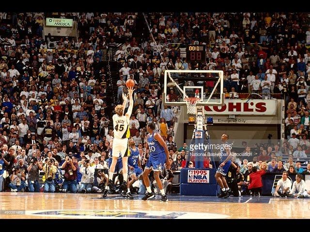 Incredible ending Pacers vs Magic Playoffs 1995 4 lead changes in last 13 sec!!