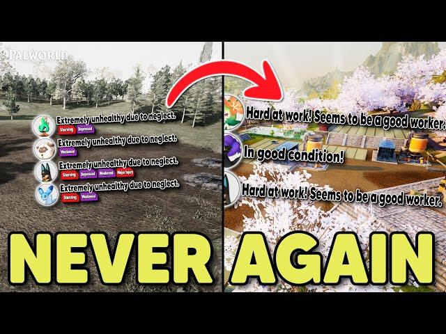 Never have SICK PALS again with these Palworld Base Building Tips