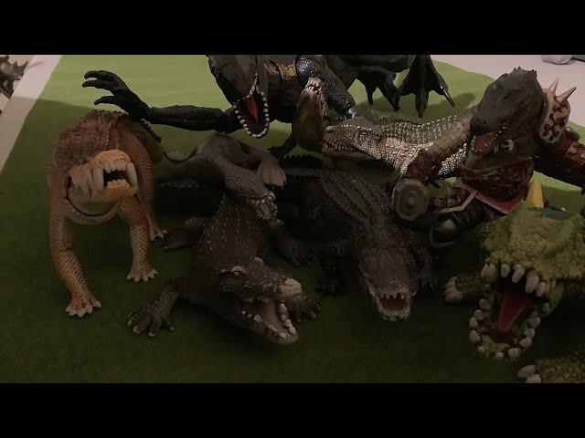 1 Giant Raptor VS. 8 Mutant Reptiles? (Wait until, the end)