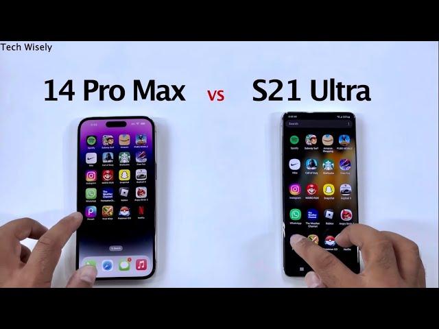 iPhone 14 Pro Max vs S21 Ultra - SPEED TEST