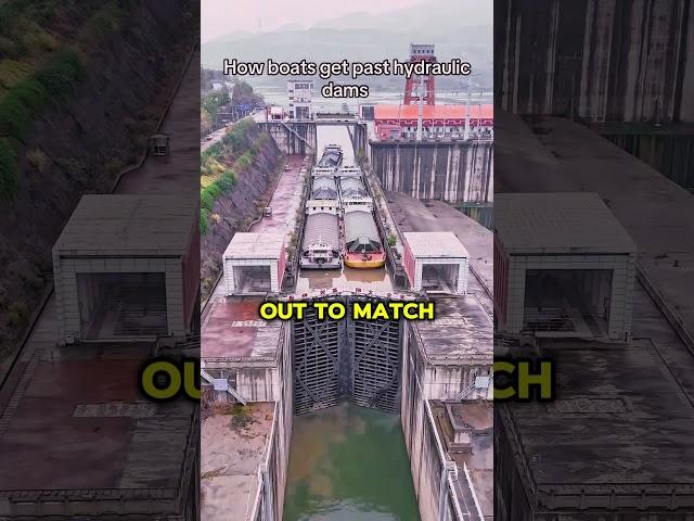 how ships get pass dam #technology#shorts