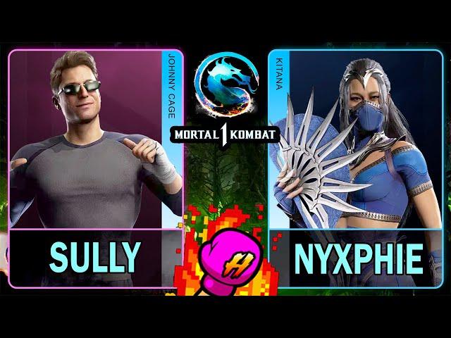 MK1 Sully (JOHNNY CAGE) VS Nyxphie (KITANA)Mortal Kombat 14K 60ᶠᵖˢ