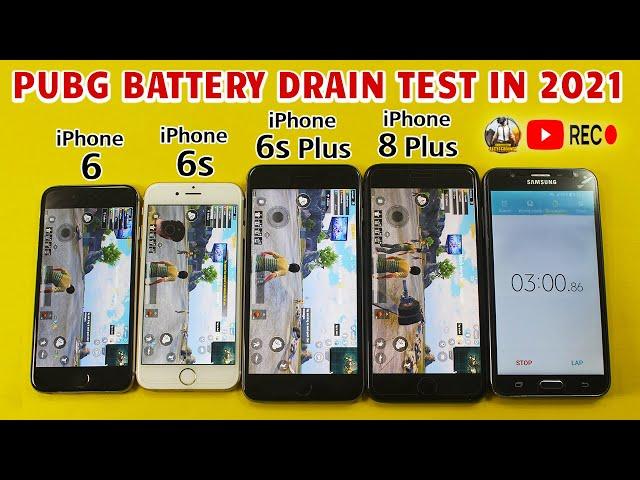 iPhone ios 14 Battery Test 2021 | iPhone 6 vs iPhone 6s vs iPhone 6s Plus vs iPhone 8 Plus in 2021 