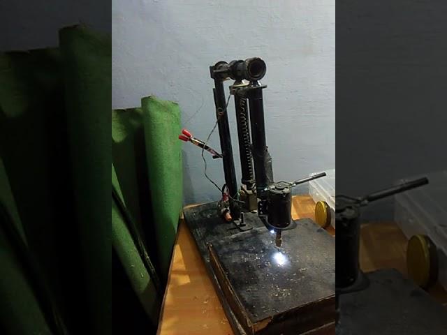 handmade motorized pcb drilling machine with auto power switching