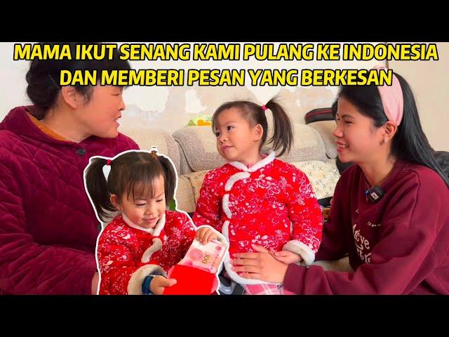 XIXI DIKASIH ONGPAO BESAR SAMA NENEKNYA UNTUK KE INDONESIA, MAMA SENANG & SANGAT PERHATIAN