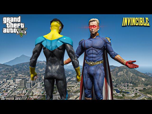 GTA 5 - Invincible VS Homelander | Epic Death Battle!