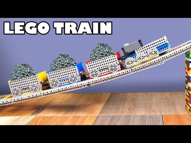 Building a LEGO Train CLIMB Steep Railway with Heavy Loads