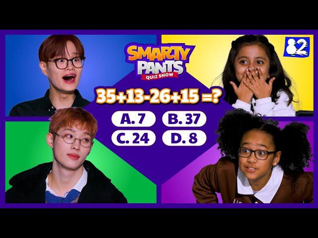 (CC) K-pop idols go head to head against kids| SMARTY-PANTS! | AB6IX & P1Harmony