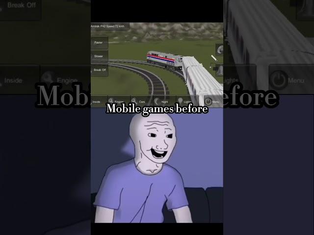 Mobile Games before and now. Wojak Gaming Happy to Depressed #wojak #nostalgia #wtf #memes