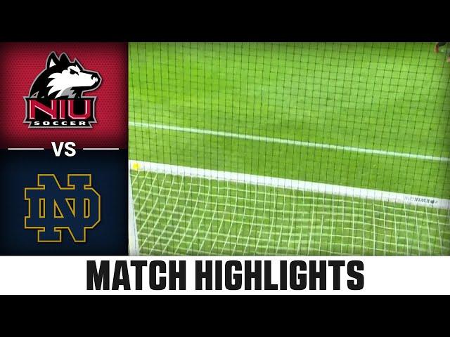 Northern Illinois vs. Notre Dame Match Highlights | 2024 ACC Women's Soccer