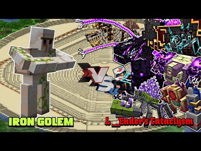 Iron Golem VS L_Ender 's Cataclysm | Minecraft |Mobs Battle