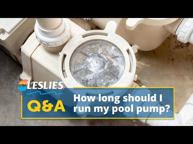 Q&A: How Long Should I Run My Pool Pump? | Leslie's