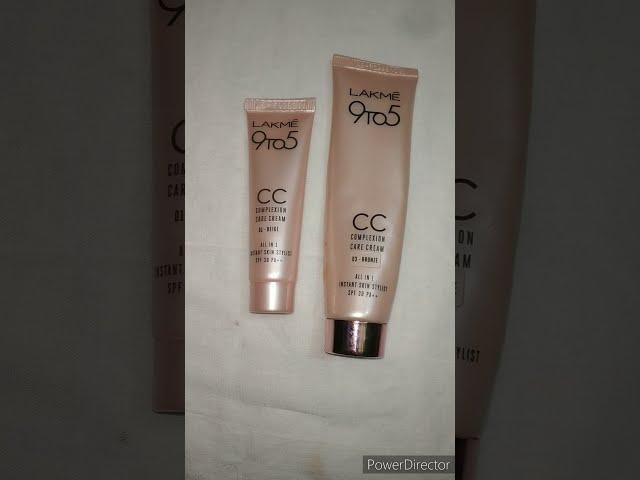 LAKME 9to5 CC Complexion Care Cream SPF 30PA++ ALL IN 1 #shorts #lakme #lakmecccream #swatches