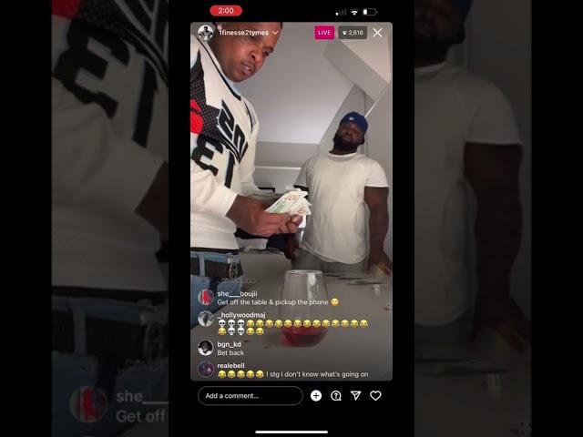 Finesse2Tyme GETS PUNCHED IN HIS MOUTH FOR BEING DISRESPECTFUL 