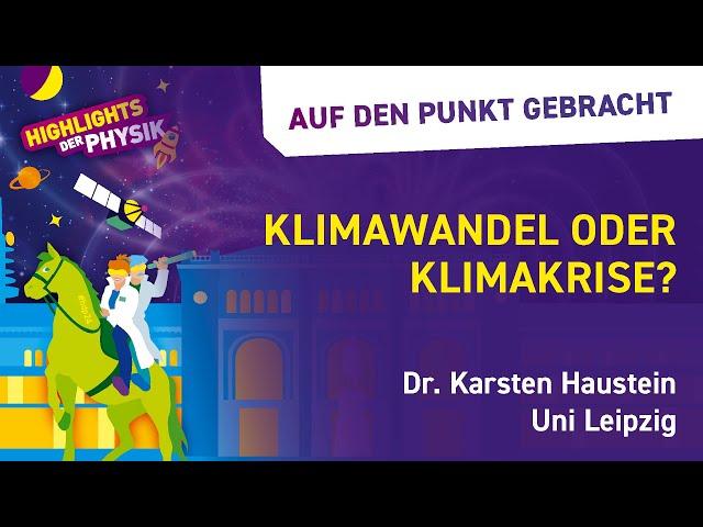Klimawandel oder Klimakrise?