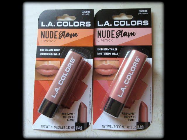 DollarTree Reviews: LaColors Nude Glam Lipsticks